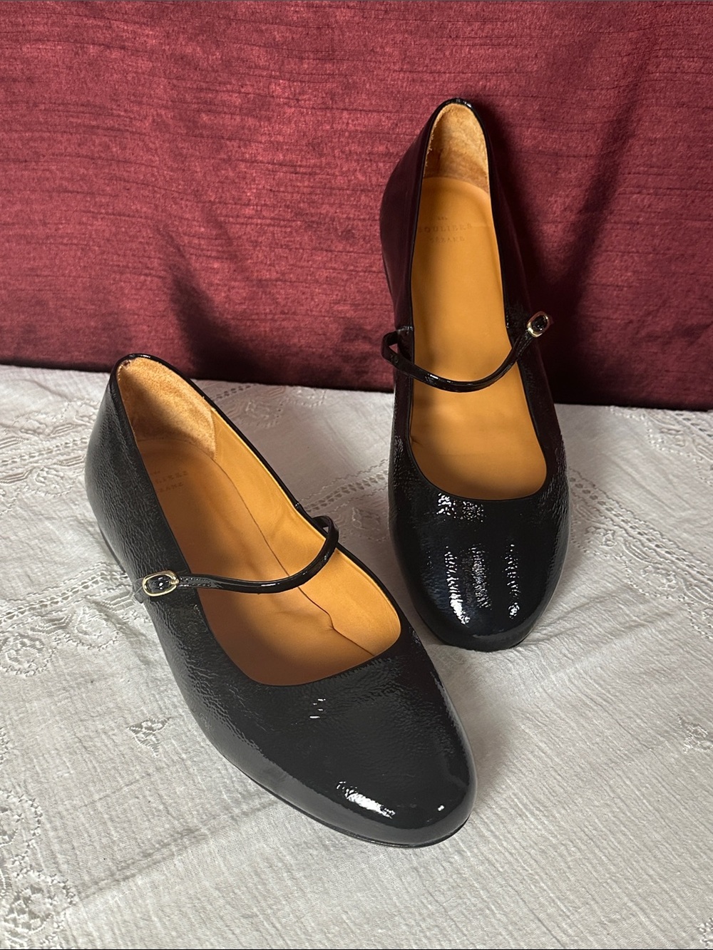 🖤✨ Sézane Patent Mary Jane Ballet Flats EU 41 / US 10 ✨🖤
